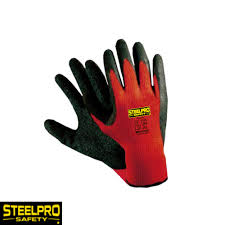 Guante Multiflex Latex Rojo Steelpro Comercio Total